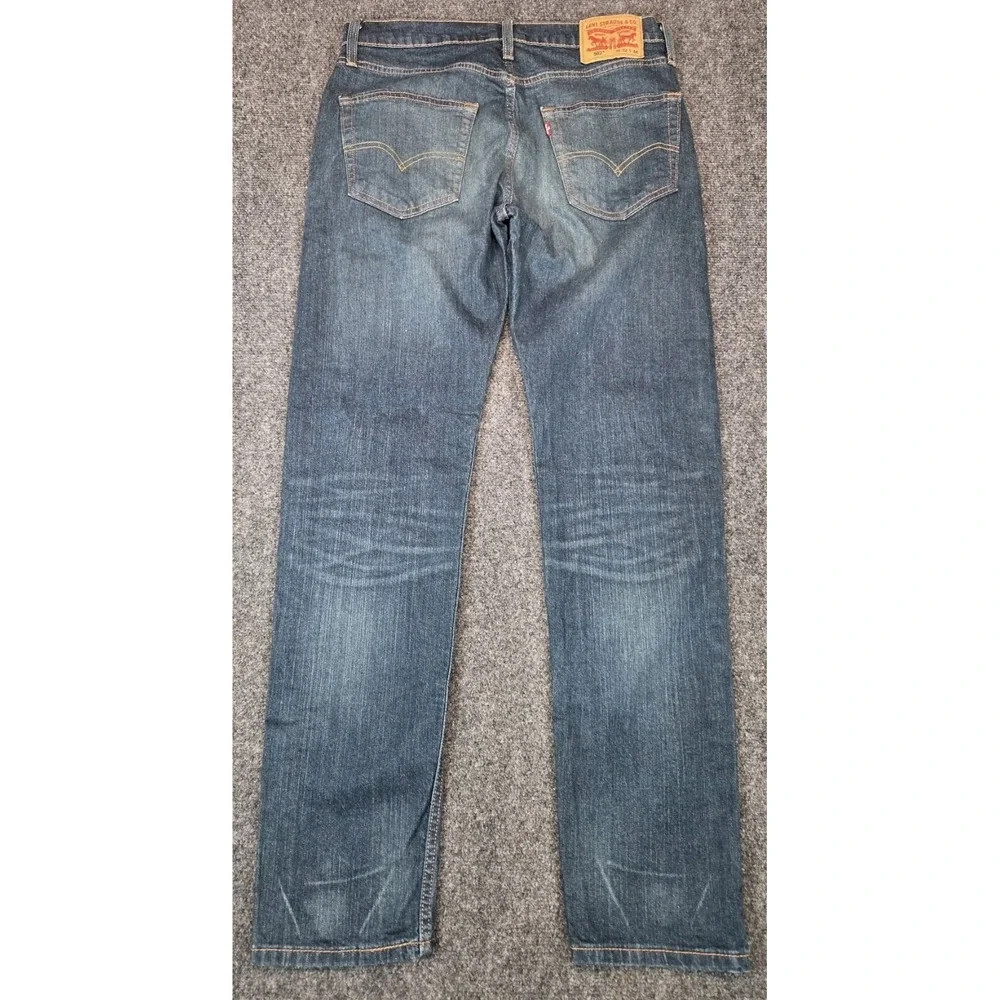 Levis 502 Jeans Mens 32x34 Blue Regular Taper Stretch